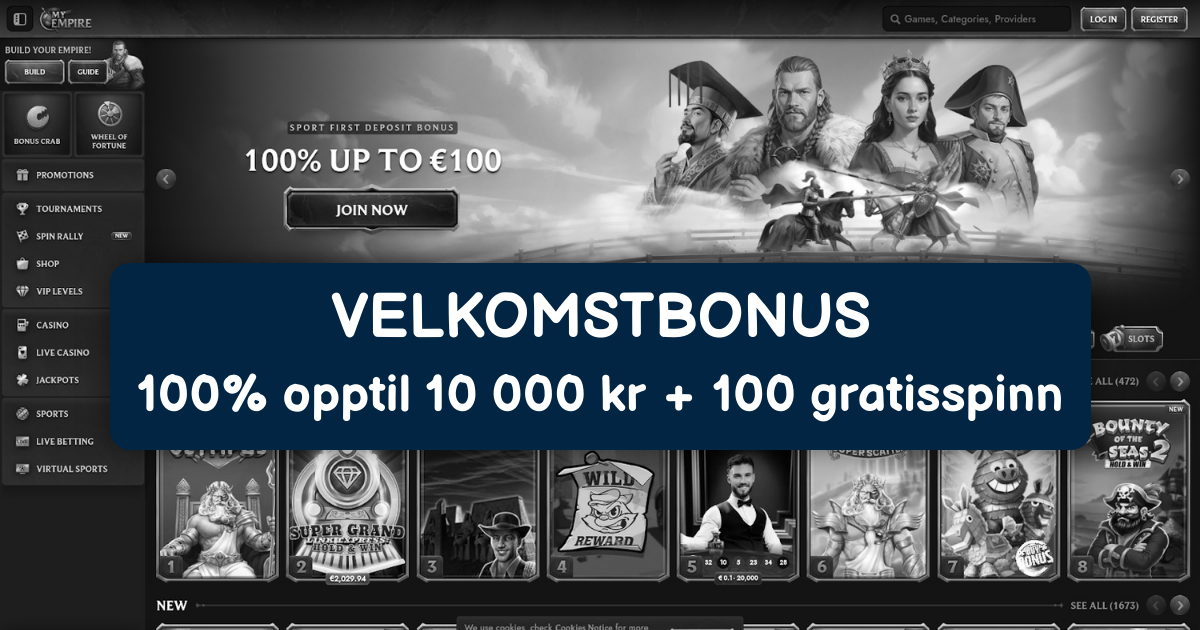 MyEmpire Casino - Topp Spilleautomater Norge